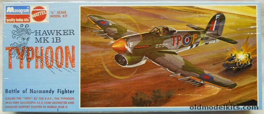 Monogram 1/48 Hawker Mk 1B Typhoon Blue Box Issue, 6841 plastic model kit